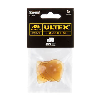 Plectres Guitare Dunlop Ultex Jazz III X-L (Paquet de 6) 1.38mm
