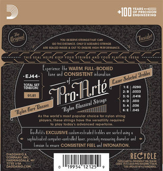 Cordes Guitare Classique D'addario ProArté
