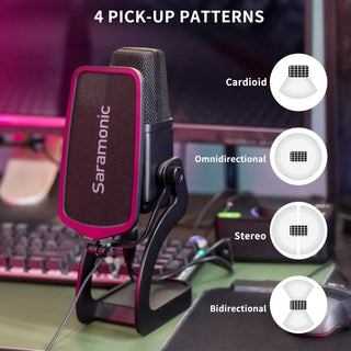 Saramonic Large-Diaphragm Multipattern USB / XLR Condenser Microphone