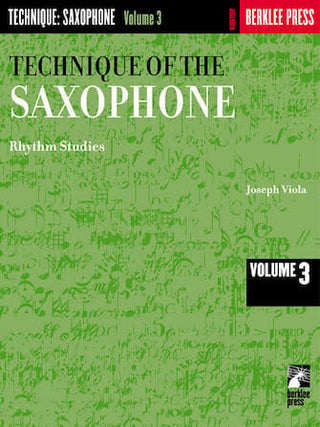 Technique pour le Saxophone  Vol. 3 (Études Rythmiques)
