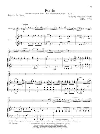 The Clarinet Collection (Intermediate to Advanced Level)