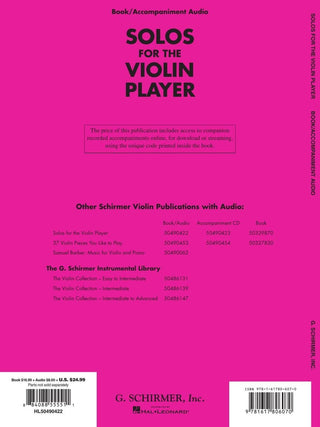 Solos pour Violoniste (Violon et Piano)