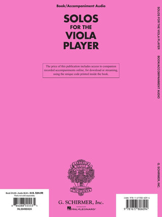 Solos pour le Joueur d'Alto (Viola)