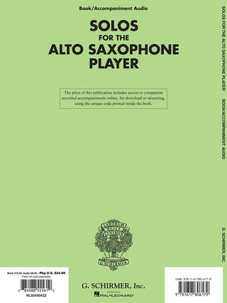 Solos pour joueur de Saxophone Alto