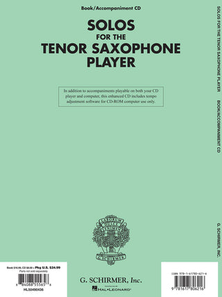 Solos pout le joueur de Saxophone Ténor (Sax ténor)
