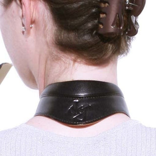 Oleg Ergonomic Saxophone Strap - Black Leather