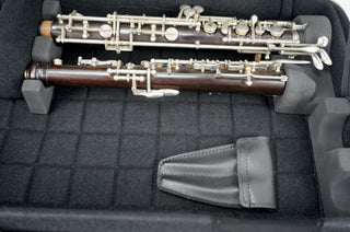 Marcus Bonna Double Case for Oboe and English Horn model MB Nylon -Black with MB Metal Silver Logo