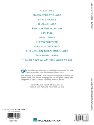 Jazz Blues Favorites Pour Clarinette