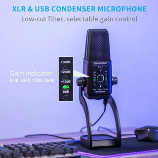 Saramonic Large-Diaphragm Multipattern USB / XLR Condenser Microphone