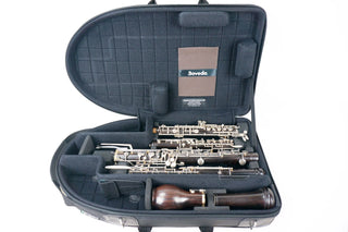 Marcus Bonna Double Case for Oboe and English Horn model MB Nylon -Black with MB Metal Silver Logo
