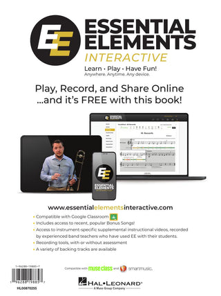 Essential Elements Book 1 (Online) - Baritone B.C.