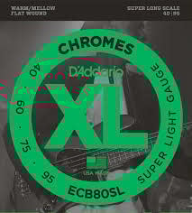 Cordes Guitare Basse D'Addario Chromes