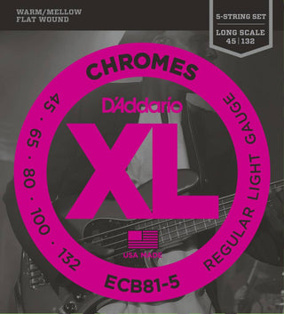 Cordes Guitare Basse D'Addario Chromes