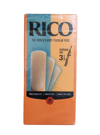 Rico Soprano Saxophone Reeds (25) 3.5 *Old Design*