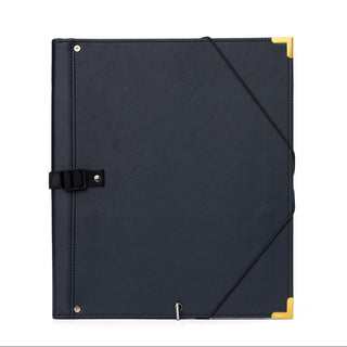 Protec Choral Music Folder (12.63 x 10.75 x 1.25") with Retaining String, Brass Corners, & Adjustable Handle