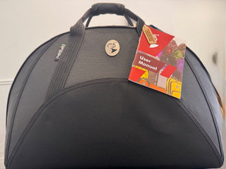 Marcus Bonna MB7 Black Nylon French Horn Case - MB Metal Silver Logo