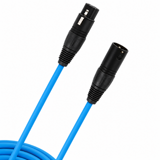 D’Addario Classic Series Microphone/Powered Speaker Cable (20 Feet, Blue)