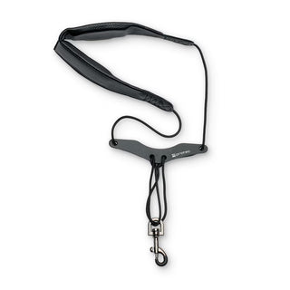 Protec Saxophone Neck Strap - Less Stress Leatherette, Comfort Bar & Metal Snap, Size 22" Regular