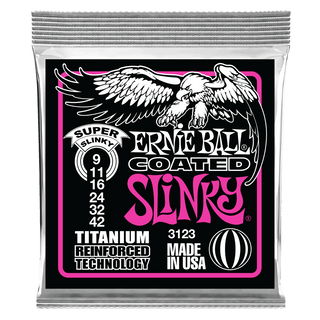 Cordes Guitare Électrique Ernie Ball Slinky Coated Titanium