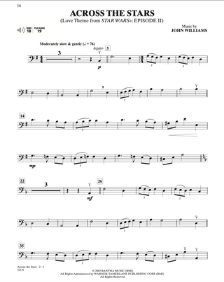 Star Wars Instrumental Solos (Movies I-VI), Violoncelle