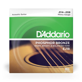 Cordes Guitare Acoustique D'addario Phosphor Bronze EJ26