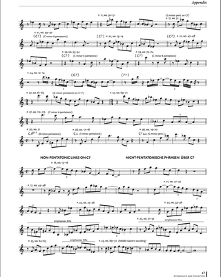 Intermediate Jazz Conception, Clarinette