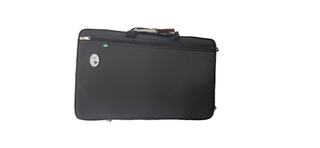 Marcus Bonna Triple Case for 2 Trumpets and 1 Flugelhorn model MB with wheels Nylon- Black with MB Metal Silver Logo