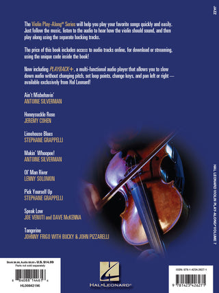 Jazz, Violon Play-Along Vol. 7