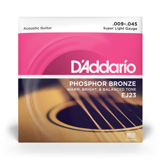 Cordes Guitare Acoustique D'addario Phosphor Bronze EJ26