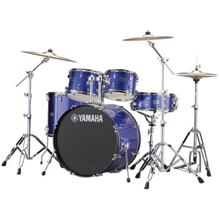 Batterie Yamaha Rydeen (10, 12, 16, Caisse-Claire, 22) avec Quincaillerie, Cymbales et Banc -  Bleu