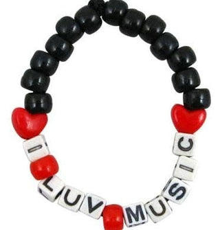 Bracelet de perle "I Luv Music"