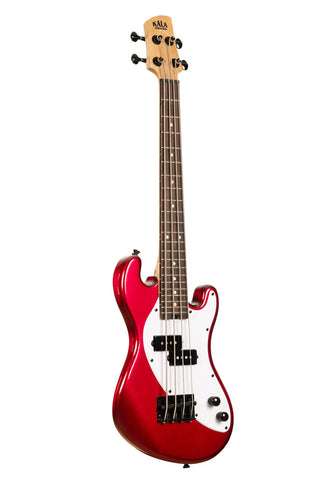 Kala Solid Body 4-String Fretted U-BASS With Gig Bag, Jet Black