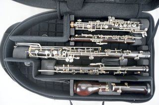 Marcus Bonna Double Case for Oboe and English Horn model MB Nylon -Black with MB Metal Silver Logo