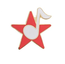 Star With Note Pin