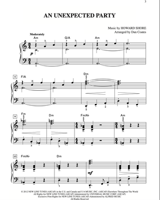 Hobbit, The: An Unexpected Journey (Easy Piano)