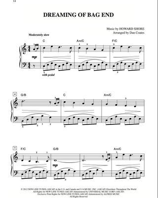 Hobbit, The: An Unexpected Journey (Easy Piano)
