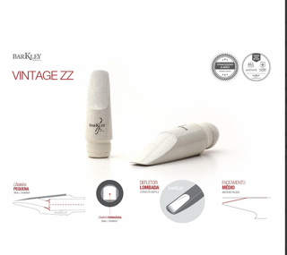 Barkley Vintage ZZ Tenor Saxophone Mouthpiece - White
