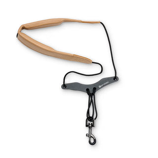 Protec Saxophone Neck Strap - Less Stress Leatherette, Comfort Bar & Metal Snap, Size 22" Regular