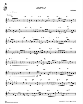 Intermediate Jazz Conception, Clarinette