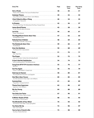 Top Hits from TV, Movies & Musicals Instrumental Solos, Violon alto