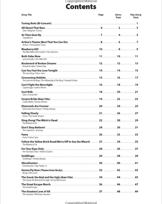 Top Hits from TV, Movies & Musicals Instrumental Solos, Trombone