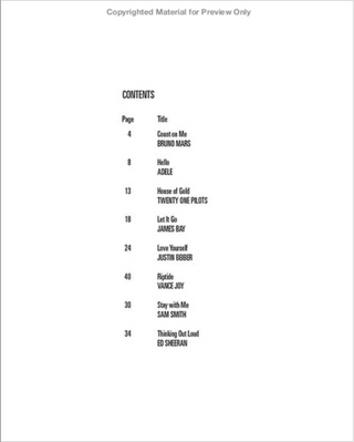 Hits d'aujourd'hui, Ukulele Play-Along Vol. 40