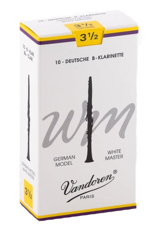 Vandoren White Master Bb Clarinet Reeds #3.5