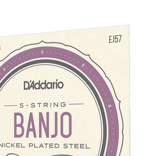 Cordes Banjo D'Addario 5 Cordes Nickel Plated Steel
