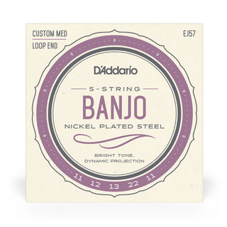 Cordes Banjo D'Addario 5 Cordes Nickel Plated Steel