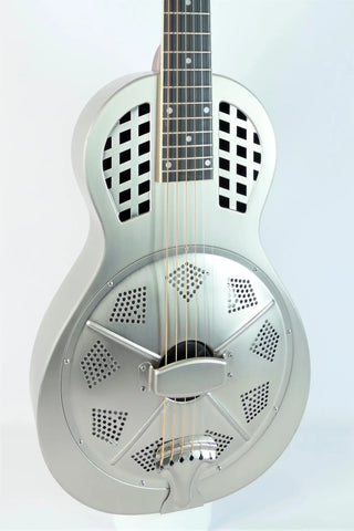 Guitare Reso-Phonique Republic Parlor Rocket Antique Steel Bronze