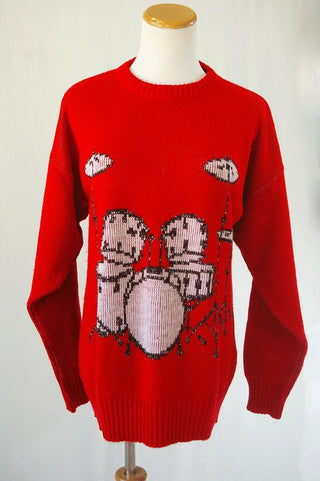 Chandail Rouge Avec Batterie