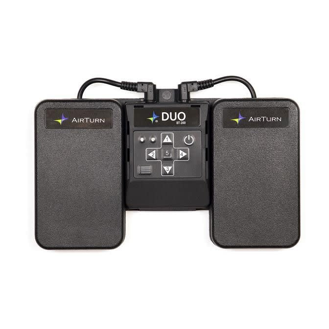 Pédale Tourne-page Sans Fil Double - Contrôle Multimédia, Jeu, Souris, Rechargeable, USB, Télécommande Incluse