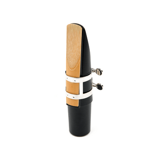 Ligature Clarinette Basse Rico Nickel avec Couvre Bec