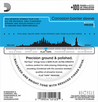 Cordes Guitare Acoustique D'Addario Flat Top Phosphor Bronze
